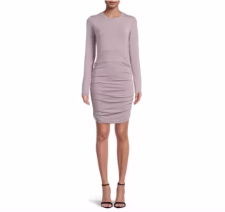 lemon & bloom by Grey State Long Sleeve Ruched Dress