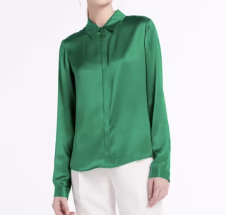 Lilysilk Basic Concealed Placket Silk Shirt