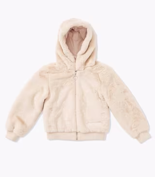 Forever 21 Girl's Plush Zip-Up Jacket