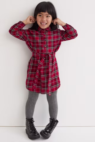 H&M Belted Shirt Dress