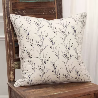 Floral Polyester Filled Pillow