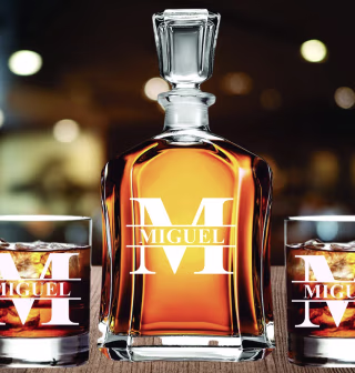 PersonalityGiftShop Personalized Whiskey Decanter