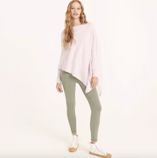 Cashmere-wool poncho