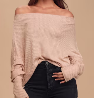Lulus Very Cool Thermal Long Sleeve Top