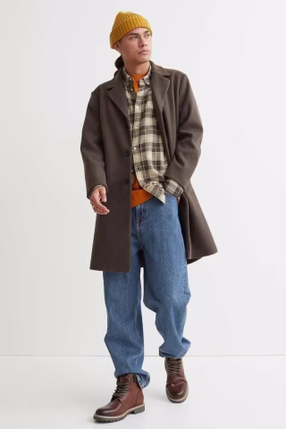 Wool-blend Coat