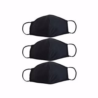 EnerPlex 3-Ply Reusable Black Face Mask
