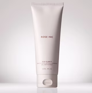 glowing skin Rose Inc Skin Clarity Gentle Exfoliating Cleanser