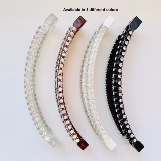 The Mane Option Banana Clip Swarovski Crystal
