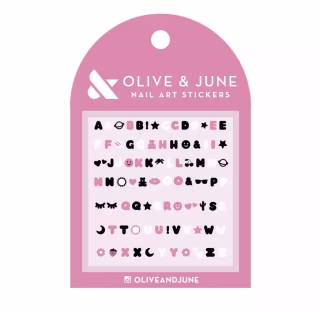 Olive & June Say It with Bubble Letters Nail Stickers