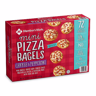 Pepperoni and Cheese Mini Pizza Bagels