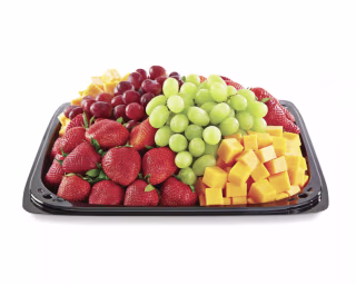 Fruit and Cheese Party Tray With Strawberries