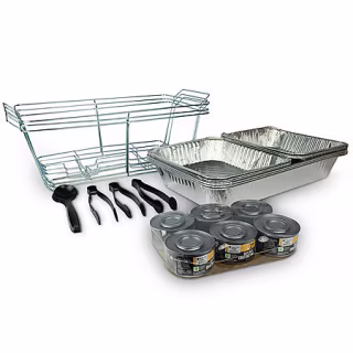 Party Set with Safe Heat Chafing Fuel