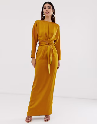 Asos Satin Maxi Dress