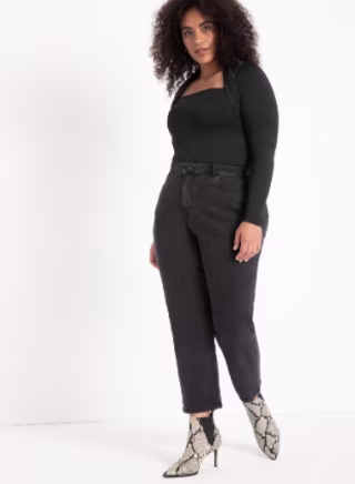 Crop Stretch Mom Jean