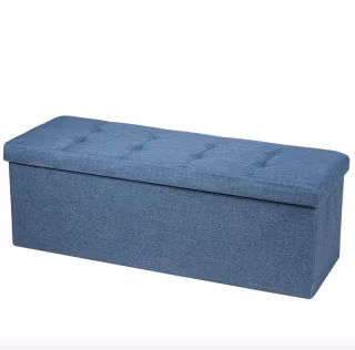 Fabric Folding Storage Ottoman