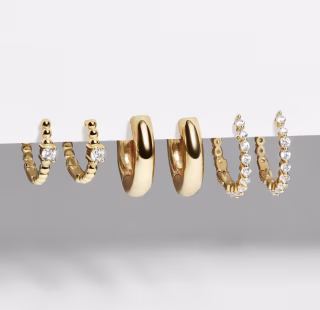 Lauren 18K Gold Earring Set