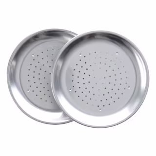 Nordic Ware Natural Aluminum 2 Pack Air Crisper Pizza Pans, 9"