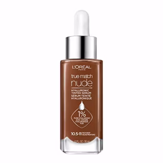 L'Oreal Paris True Match Nude Hyaluronic Tinted Serum The 1st Tinted serum with 1% Hyaluronic acid Instantly skin looks brighter, even and feels hydrated Makeup + Skincare, Rich Deep 10.5-11,