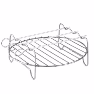 Stainless steel Replacement for HD9220 HD9232 HD9233 HD9641 HD9646 BBQ Air Fryer Rack Double Layer Skewers Baking Tray