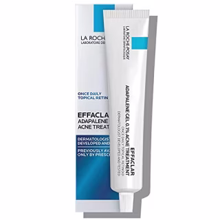 La Roche-Posay Effaclar Adapalene Gel 0.1% Acne Treatment, Prescription-Strength Topical Retinoid Cream For Face, Helps Clear and Prevent Acne and Clogged Pores