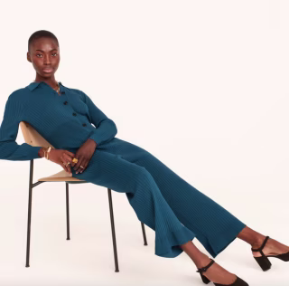 Ribbed Cropped Jumpsuit
