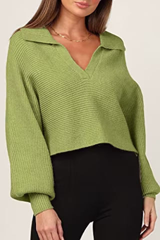 Chyrii V-Neck Knitted Sweater