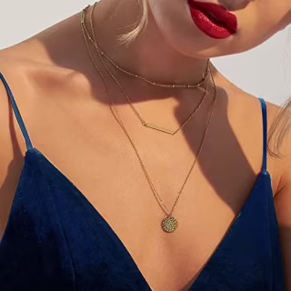 Ldurian Dainty Layered Necklace