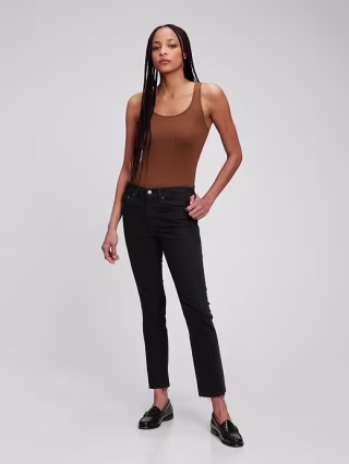 Mid Rise Vintage Slim Jeans with Washwell