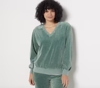 Garment Dyed Velvet Pullover