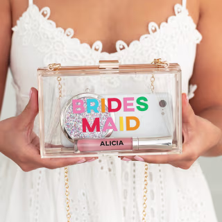 Personalized Acrylic Box Clutch