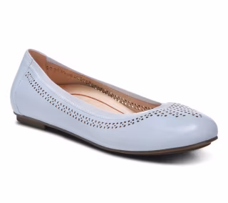 Perforated Leather Ballet Flats