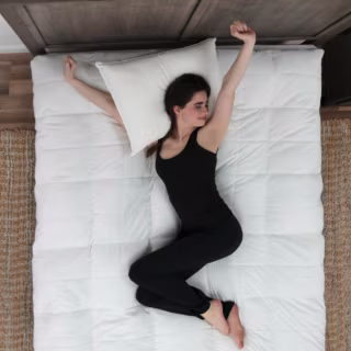 Blended Fiber/Memory Foam Cluster Mattress Topper