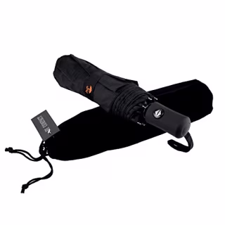 SY Compact Travel Umbrella Windproof Automatic LightWeight Unbreakable Umbrellas-Factory outlet umbrella (Black)