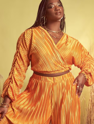 Surplice Plisse Dolman