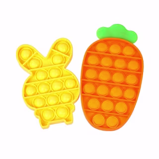 Fuyage Carrot and Rabbit Push Pop Toy
