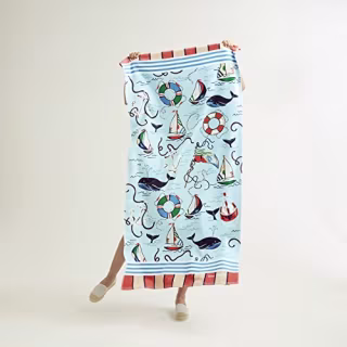 Vera Bradley womens Beach Towel D cor, Really Regatta, One Size US