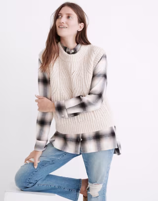Firgrove Ribbed Crewneck Sweater Vest