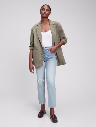 Gap Oversized Khaki Blazer