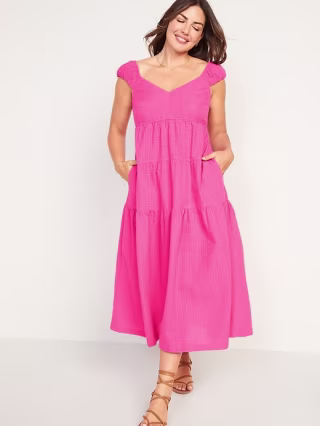 Old Navy Tiered Seersucker All-Day Dress
