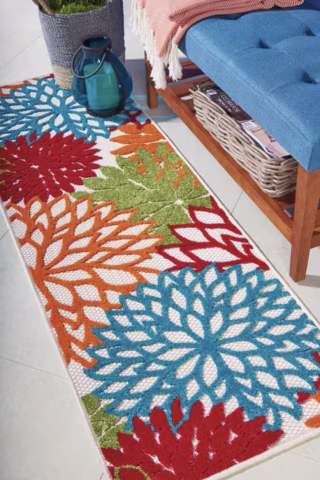 Aloha Floral Modern Area Rug