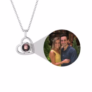 Personalized Heart Photo Necklace