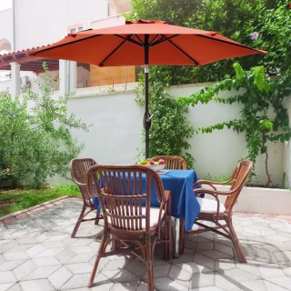 Bonosuki 7.5-foot Waterproof Sunshade Canopy Patio Umbrella