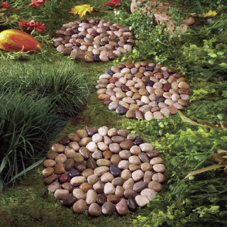 Limestone Rock 3 Piece Stepping Stone Set