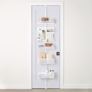 Elfa White Utility Mesh Closet Over the Door Rack