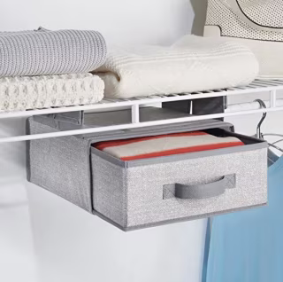 Hanging Storage Organizer with Removable Drawer (Pack of 2)