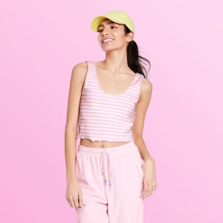 Women's Striped Tank Top - Stoney Clover Lane x Target Light Pink