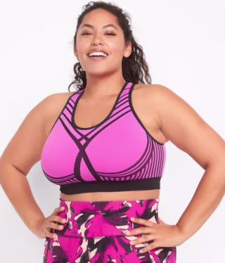 No-Wire Sport Bra With Wicking