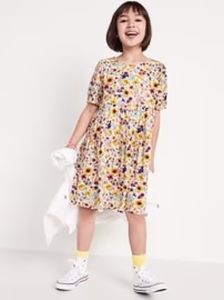 Old Navy Puff-Sleeve Tiered All-Day Dress