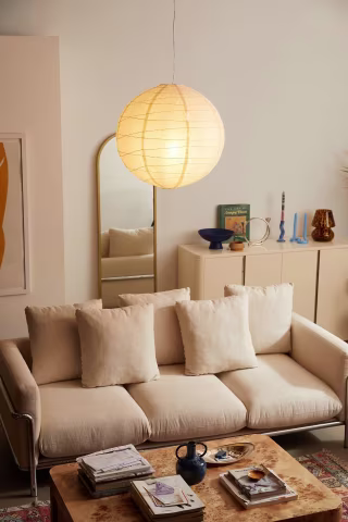 Rice Paper Orb Pendant Light