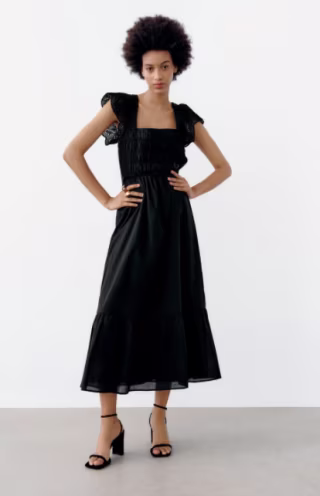 Openwork Embroidered Dress